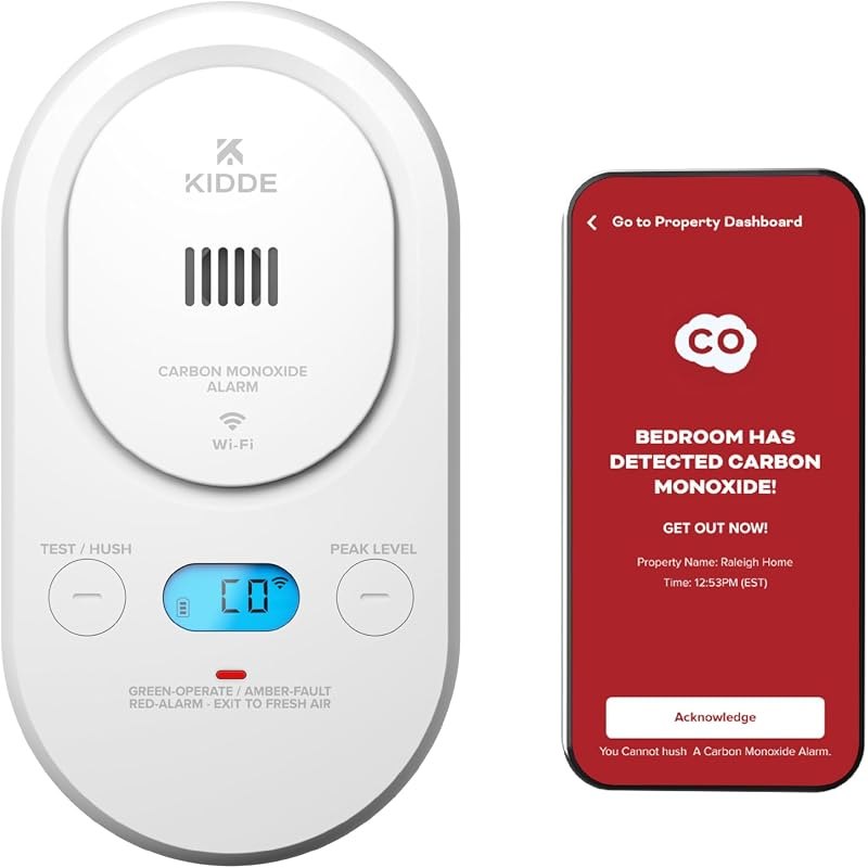 Kidde Smart Carbon Monoxide Detector, Plug-in & AA Battery Backup, COPDW