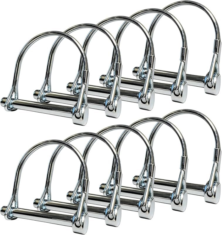 10 Pack, NRJSSCC Trailer Coupler Pin and Locking Pin，Trailer Hitch Pin — implement-pin-heavy-duty for implement pin