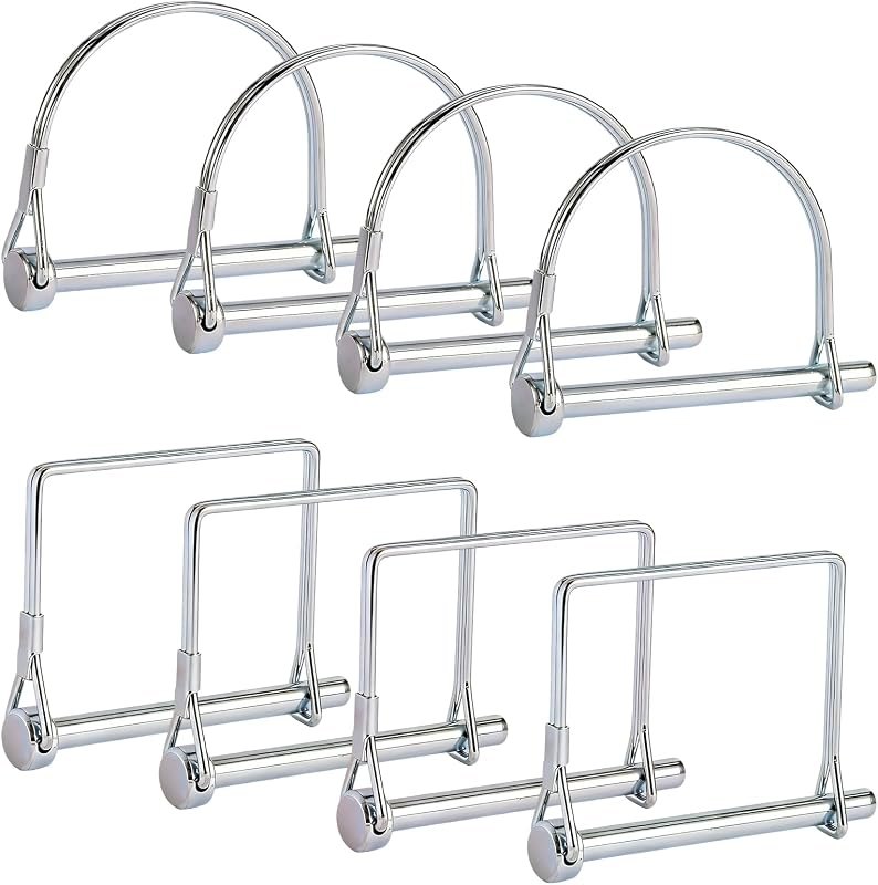 8PC Trailer Hitch Pin, Premium Hitch Pins 1/4, Strong Trailer Coupler Pin — implement-pin-amazon for implement pin