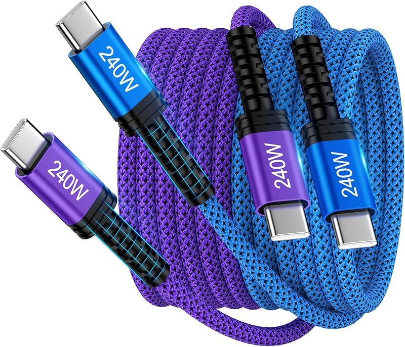240W Samsung Charger Cable Super Fast USBC Charging Cord, 6FT 2Pack USB C — cable for best Samsung Galaxy S24