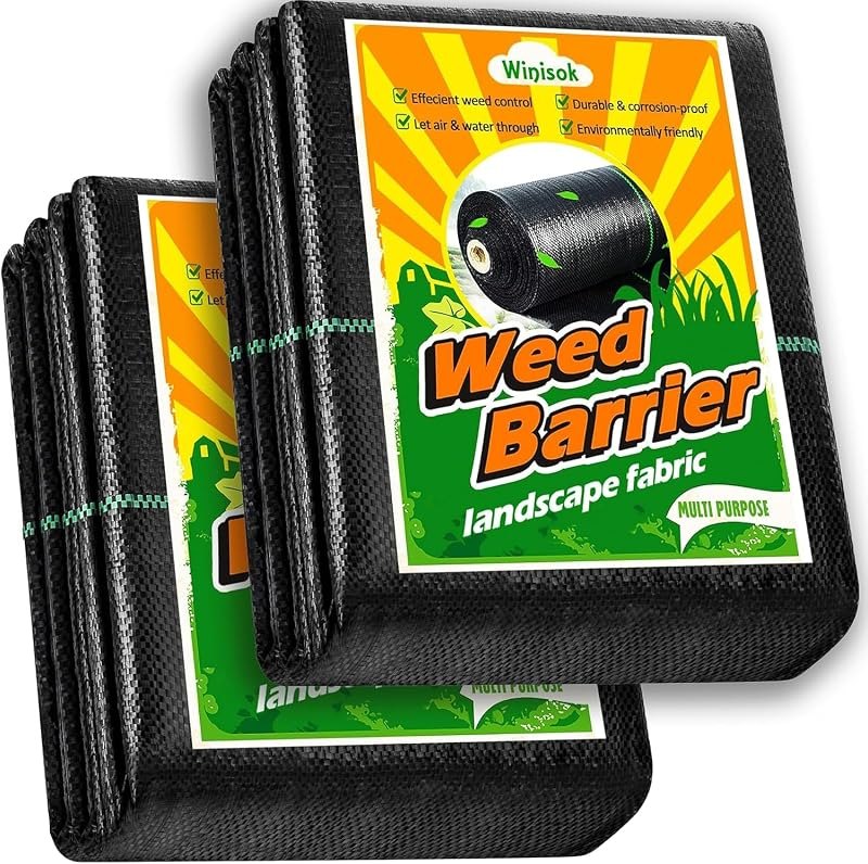 3FT x 50FT Weed Barrier Landscape Fabric, 3.2oz Woven Garden Cloth, Heavy Duty Breathable Ground Cover for