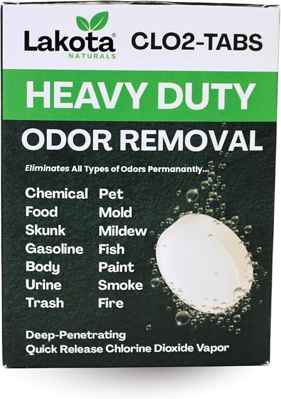 Chlorine Dioxide Heavy-Duty Fogger Deodorizing Kit, Professional Strength Odor Remover For Car, Home, RV, Room