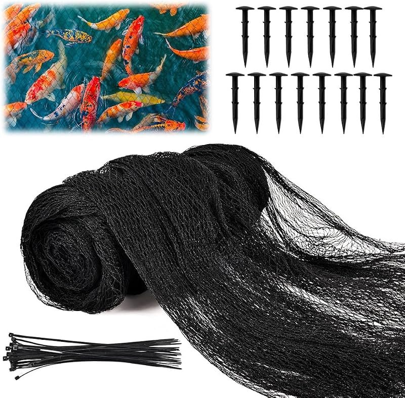 Pond Netting, 15x20FT Heavy Duty, Extra Strong Rip Proof Mesh with Reinforced Edges, Garden Net for Koi Fish Pond