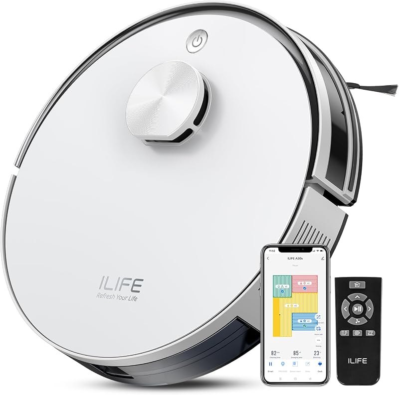 ILIFE A30s Robot Vacuum, 10000Pa Max Suction — budget for best robot vacuum best rated