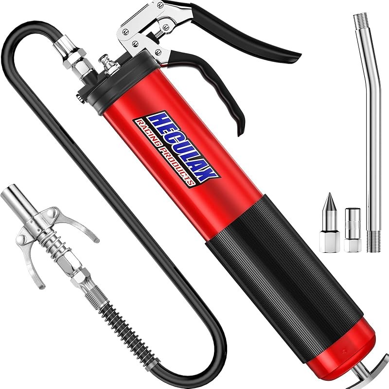 Bravex Grease Gun Heavy Duty 6000 PSI W/Quick Release Coupler Pistol Grip
