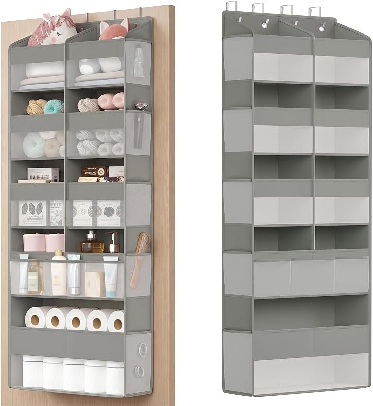 SONGMICS Over-the-Door Organizer, 5 Tier Extra Large of 9 Compartments — over the door organizer kit for over the door