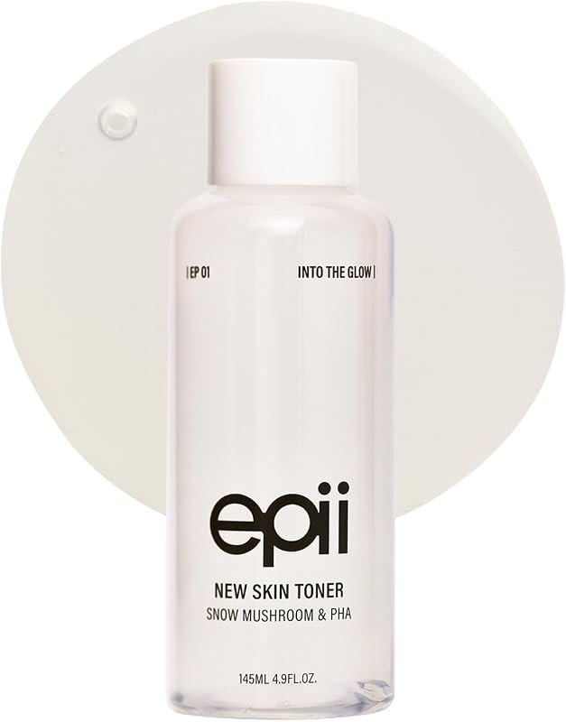 New Skin Toner - 5% PHA Gentle Exfoliating Toner with Snow Mushroom Hyaluronic Acid & Panthenol - Korean Skincare