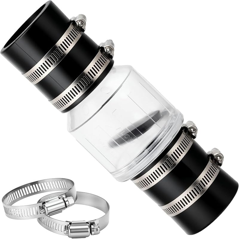 1-1/2 Inch Silent Sump Pump Check Valve, Spring-Loaded Quiet Valve — sump check valve for sump pump backup