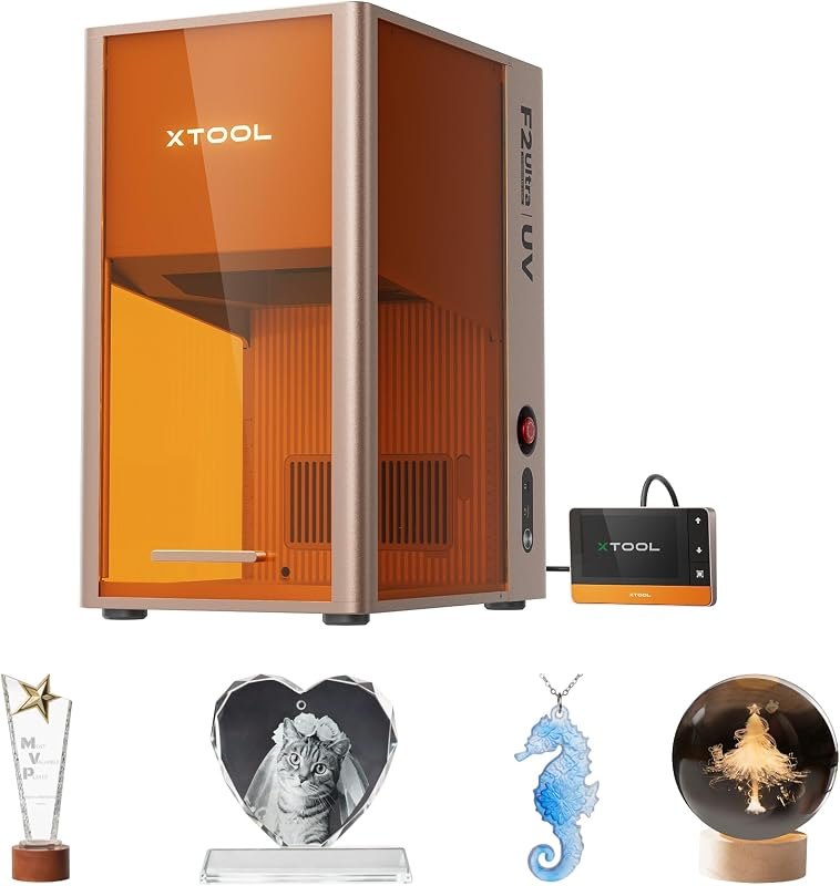 F2 Ultra UV Laser Engraver, 5W UV Laser 3D Inner Fine Glass Engraving — xTool for best beginner laser engraver