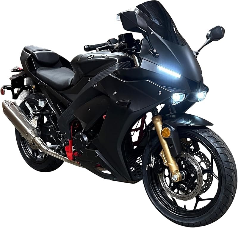 Venom X22RR 250cc EFI Fuel-Injected 6-Speed Motorcycle, Street & Highway Use Fuel Efficient Sport Bike, 300cc, Racing