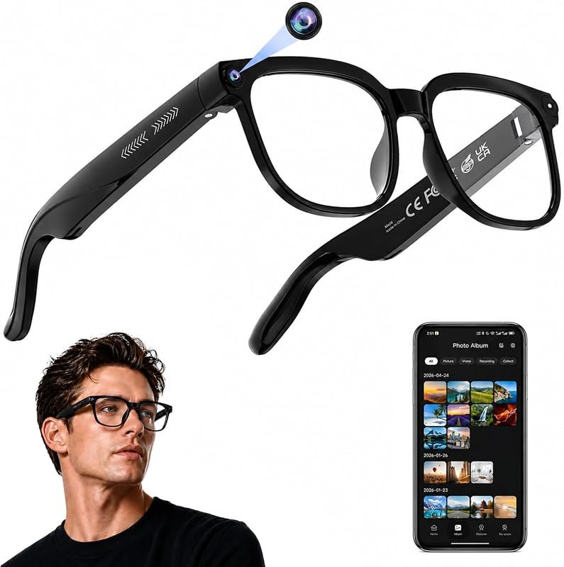 AI Smart Glasses with Camera, 4K Video, Real-Time Translation, AI Assistant — best AI for amazon