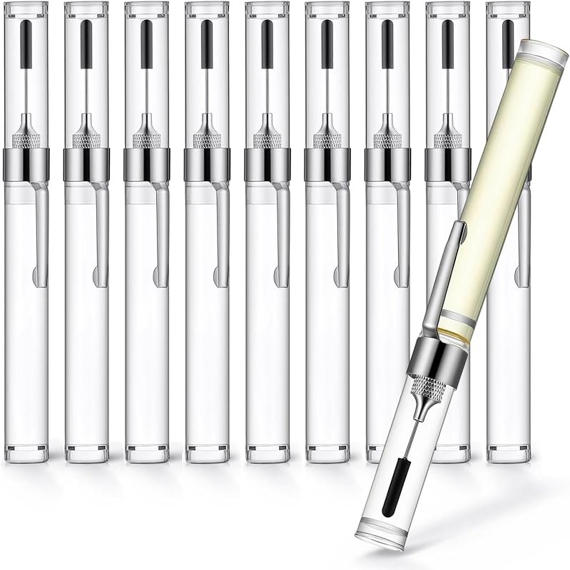 Saysurey 10 Pcs Refillable Precision Needle Point Oiler, 8 ml Leak Proof — implement-pin-no-leak for implement pin no