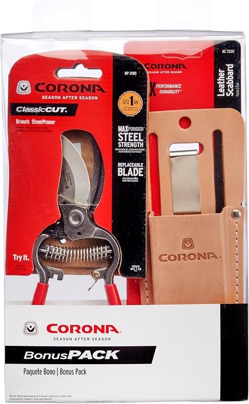 Corona Tools BP 3180D ClassicCUT Bypass Pruner Kit With Leather Scabbard — bypass pruners kit for bypass pruners