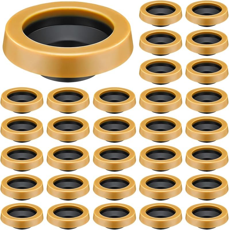 Marsui 30 Pack Toilet Wax Ring Thick Toilet Bowl Wax Ring Gasket for 3-inch/4-inch Waste Line - Gas, Odor and