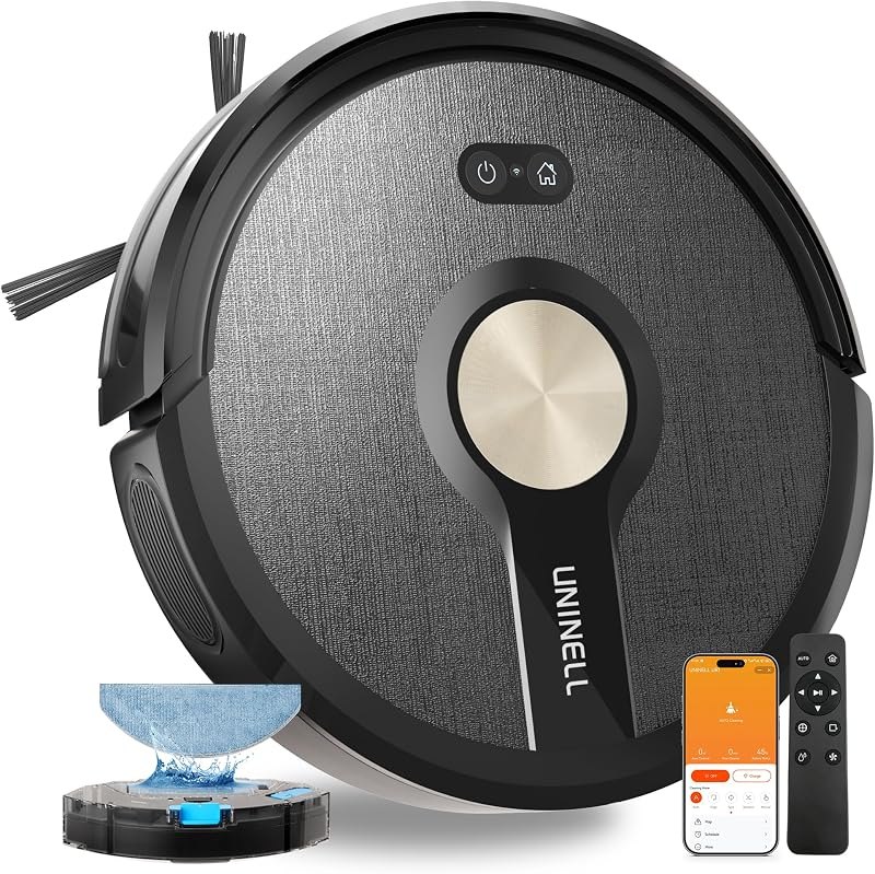 Robot Vacuum and Mop Combo,5000Pa Robotic Vacuum Cleaner,180mins Runtime Vacuum Robot with App/Remote/Alexa Control