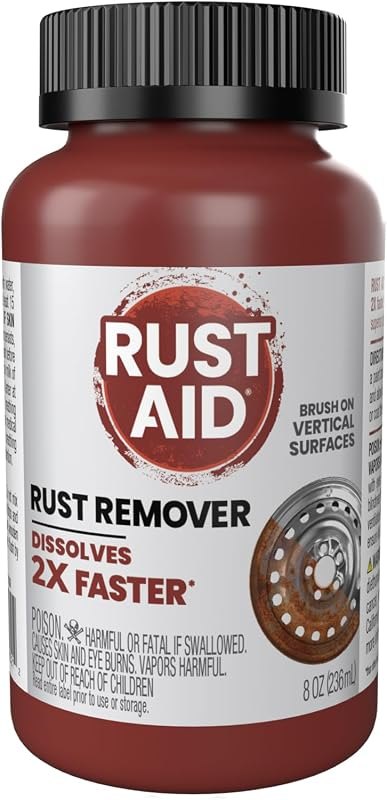 8oz. Brushable Rust Remover Jelly, Dissolves Rust 2x Faster Than the Other Leading Brand — rust remover gel kit for