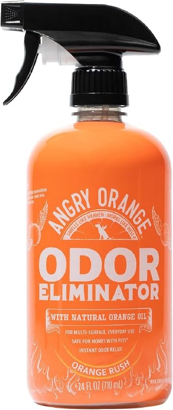 ANGRY ORANGE Pet Odor Eliminator for Dog and Cat Urine, Carpet Stains, and Strong Smells — odor eliminator spray