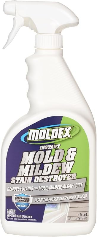Moldex® Mold & Mildew Surface Stain Cleaner with Bleach, 32 oz — mold and mildew remover for mold and mildew remover