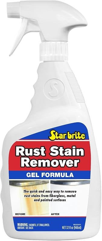 STAR BRITE Rust Stain Remover Gel, Clinging Rust Cleaner — rust remover gel refill for rust remover gel under 30 budget