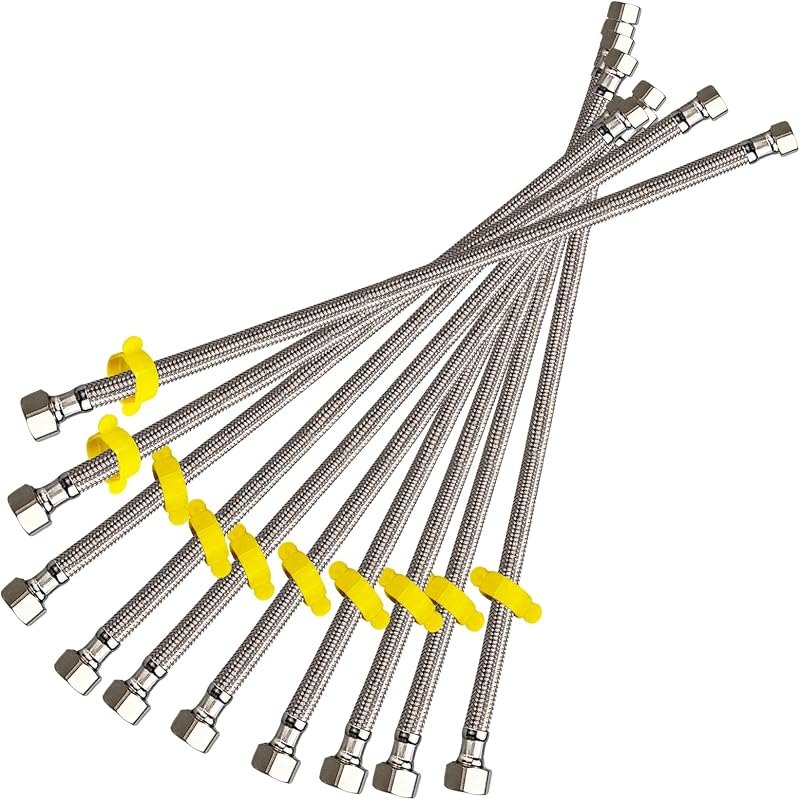 4.7 out of 5 stars — braided supply line pack for braided supply line under 30 budget