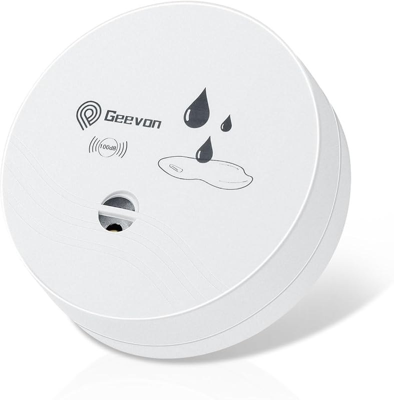 Geevon 1 Pack Water Leak Detector,100dB Sensor Alarm for Home — water leak detector for water leak detector under 30