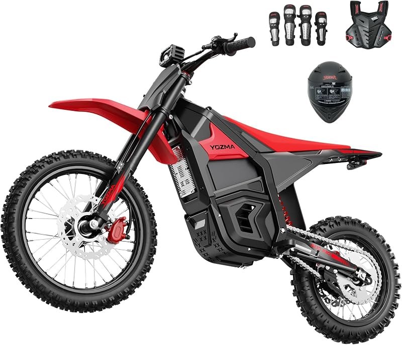 Yozma IN10 Pro Electric Dirt Bike, 5500W, 50MPH, 60V 27Ah, 17"/14" Tires — Motorcycle for motorcycle