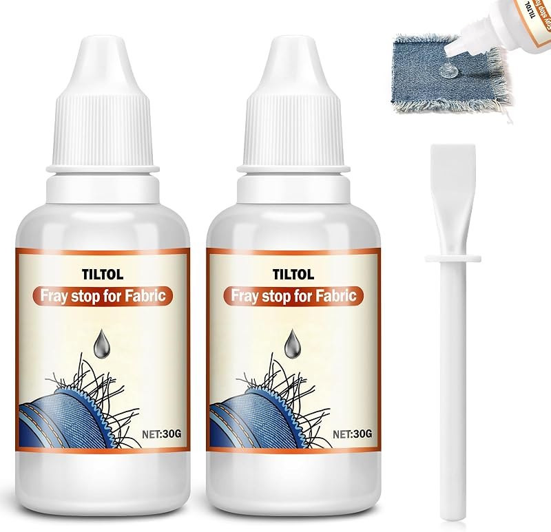Fray Check for Fabric, Clear Washable Edge Sealer for Sewing and Crafts