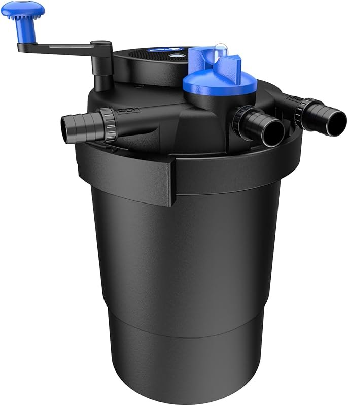 Three seconds 1840GPH Bio Pressure Pond Filter with 13W Cleaning Light — pressure-filter-pond for pond filter durable