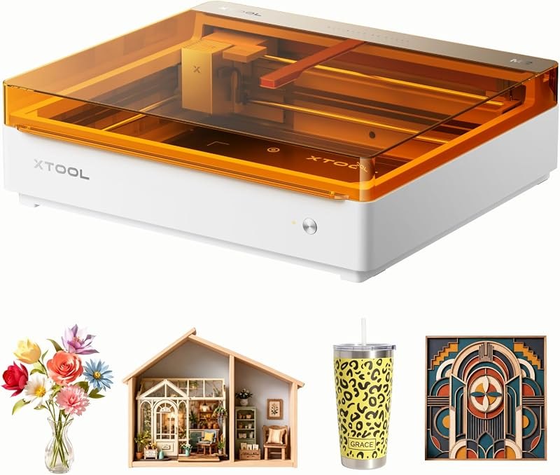M2 10W Laser Engraver, Built-in Dual Cameras, Class 1 Enclosed Safe Laser Engraving Machine for DIY Craft on Wood