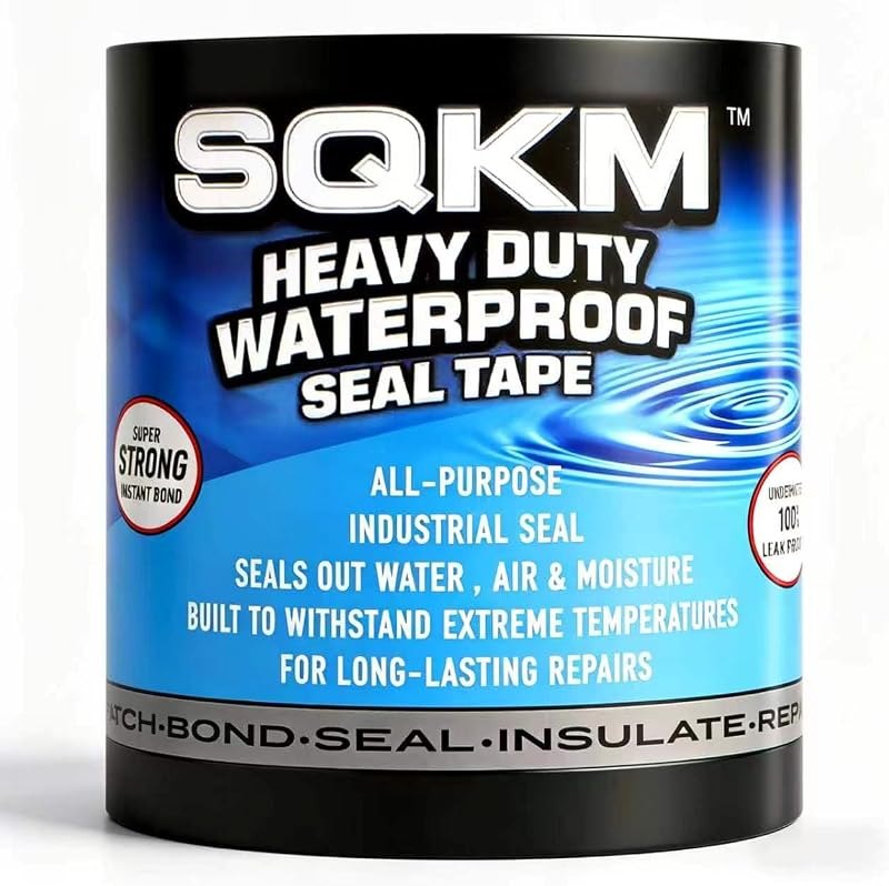 Waterproof Tape, Clear Thick Flexible Rubberized, Strong Adhesive Underwater Seal, Weather Resistant Leak Repair Tape