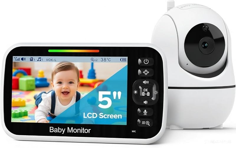 GoodBaby 5" Baby Monitor with Camera and Audio No WiFi — wifi for best baby monitor travel compact