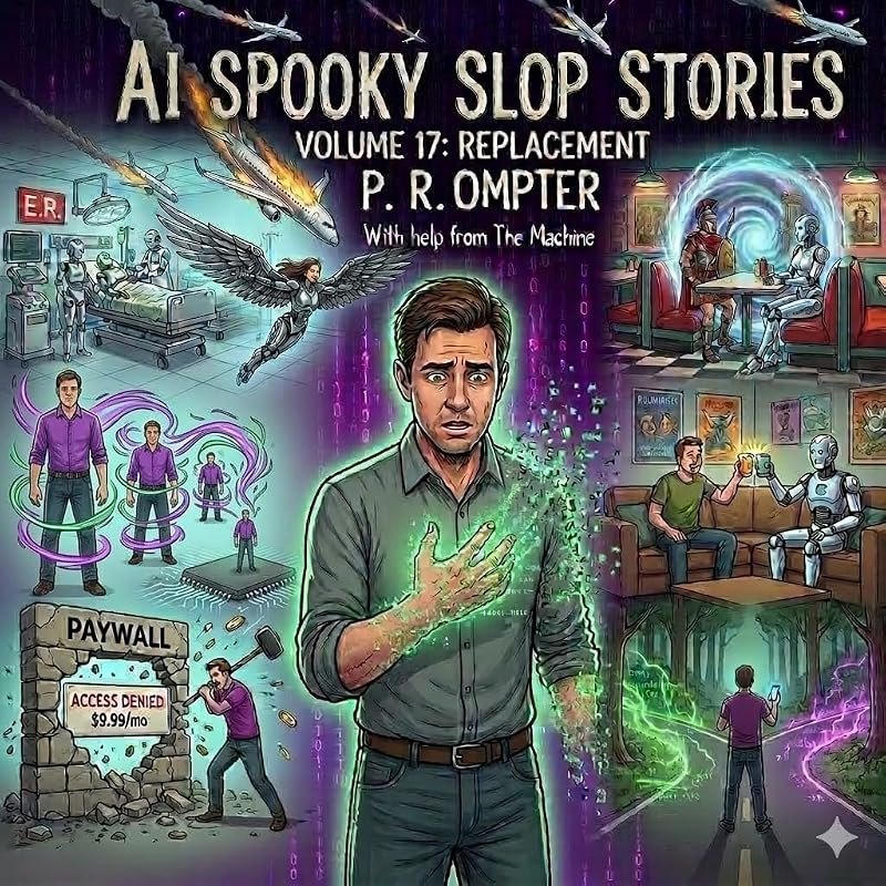 AI Spooky Slop Stories: Volume 17 - Replacement — AI replacement for essentials