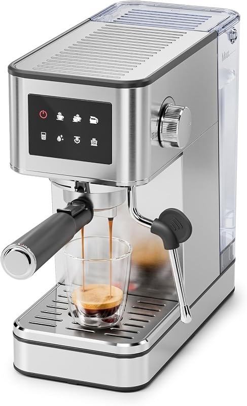 Compact Espresso Machine with Steam Wand for Home Latte & Cappuccino — espresso for best home coffee maker