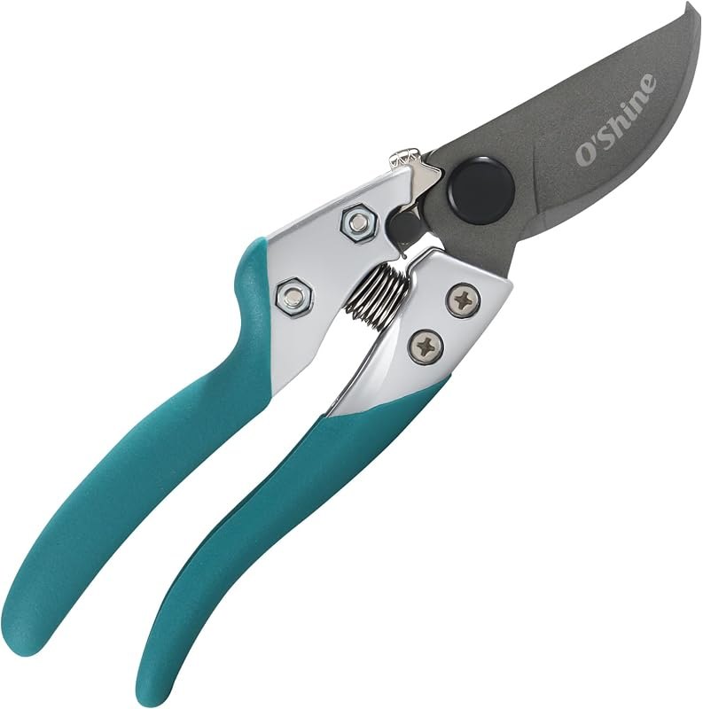 O'Shine 8" Professional Bypass Pruning Shears - Heavy Duty Garden Shears — bypass pruners amazon for bypass pruners