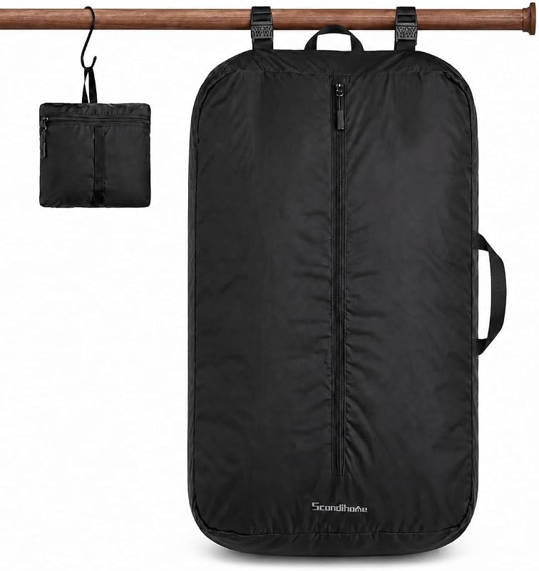 Travel Laundry Bag, Foldable Dirty Clothes Bag with Two Ways to Open, 40L Reusable Waterproof Laundry Bag, Portable