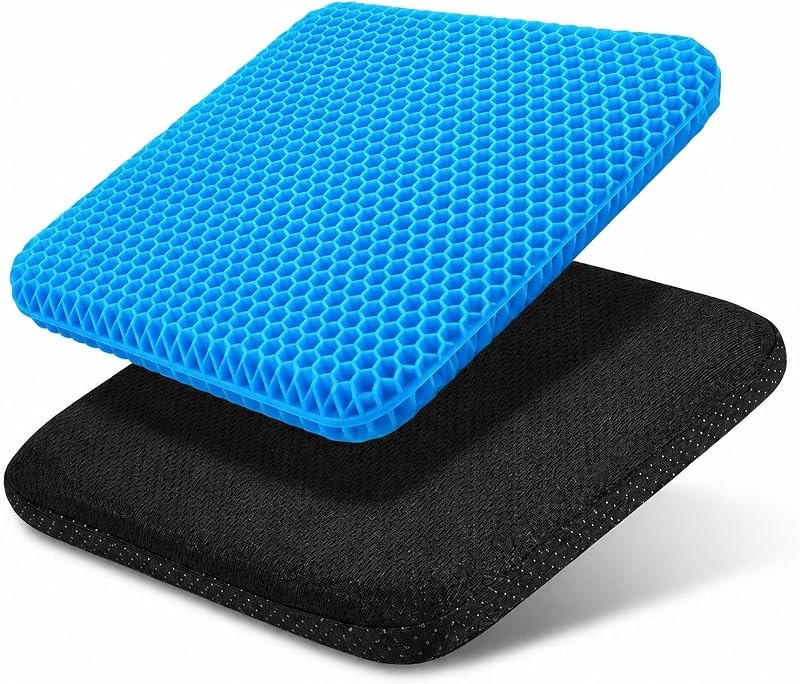 Cooling Gel Seat Cushion for Long Sitting, Double Thick Breathable Design — tractor-seat-cushion for tractor seat