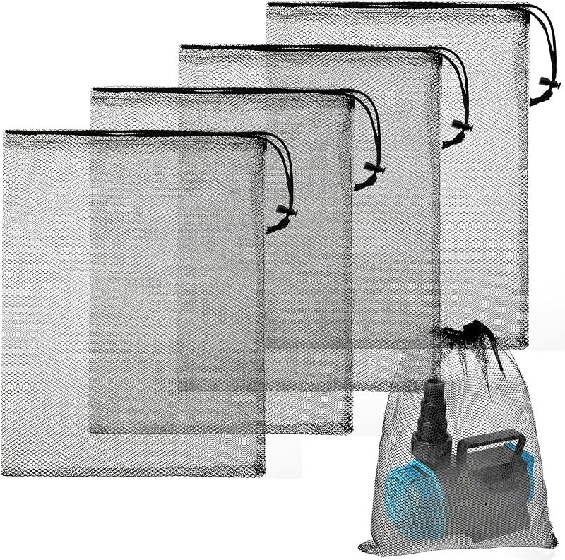 4PCS Pond Pump Filter Bag with Drawstring Pond Pump Filter Box — pond-filter-pack for pond filter under 30 budget