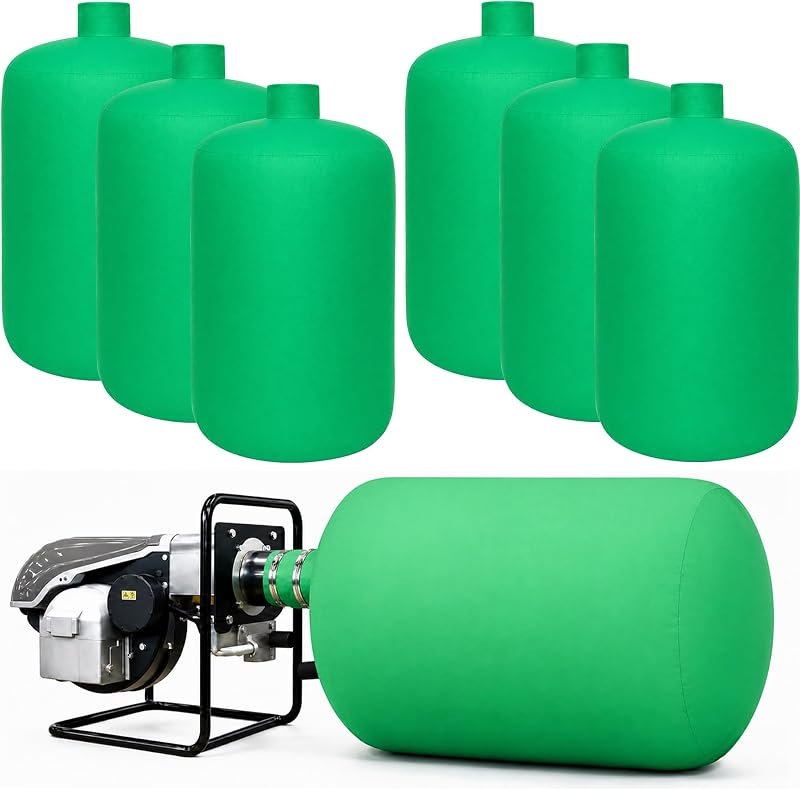 6 Pcs Removal Vacuum Bag, Compatible with Insulation Hoses, Green — vacuum storage bags replacement for vacuum storage