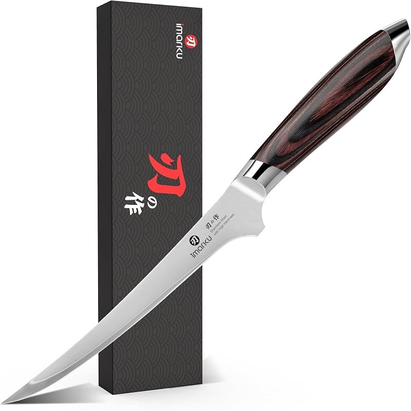 8 Inch Fillet Knife, Japanese High Carbon Stainless Steel — filet knife amazon for filet knife durable heavy duty