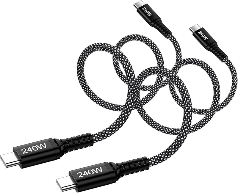 2Pack 6FT 240W Super Fast Charging Cord Type C Compatible with Motorola | for Moto G Stylus/G Power/G Play/G 5G 2026 2025 2024 2023/Razr ...
