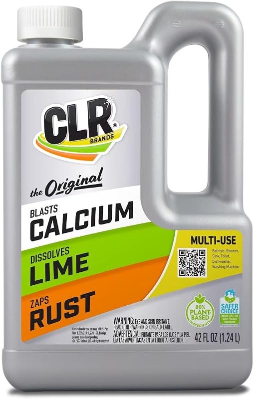 Brands Lime & Rust Remover, Blasts Calcium, Dissolves Lime, Zaps Stubborn Rust Stains and Hard Water, 42 oz Jug — clr