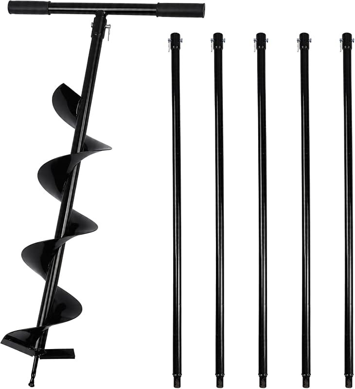 Lothee 228 Inch Steel Auger Well Drilling Kit for Garden Irrigation — Well Water heavy duty for well water kit