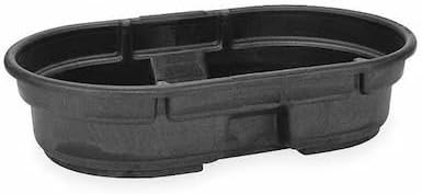 for Rubbermaid Commercial Fg424300bla Stock Tank, L 52, W 31, 50 Gal., Black — poly-stock-tank-heavy-duty for poly