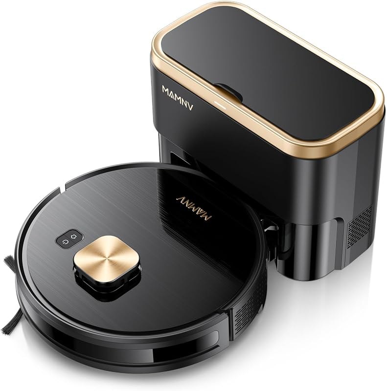 Robot Vacuum and Mop, 11500 Pa Suction, 3-in-1 Robotic Vacuum with Smart LiDAR Navigation, 90 Day Self-Emptying,160