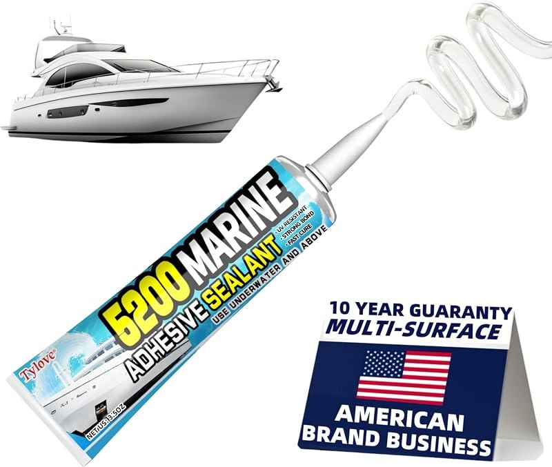 [Clear] 5200 Marine Adhesive Sealant Fast Cure — Boat no leak for boat