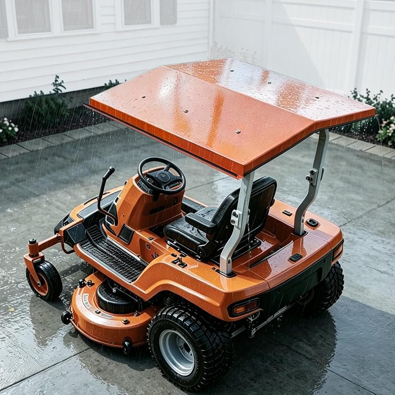 Universal Metal Tractor Canopy for ROPS 44x44 Inch, Orange