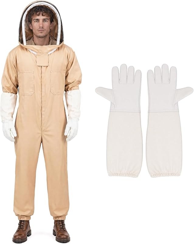 Bee Suit for Men Women, Full Body Sting Proof Beekeeping Suit — best bee suit with veil for bee suit with veil under