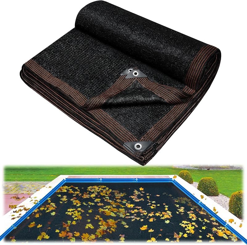 Riare 20x40FT Rectangle Pool Leaf Net Cover for Above Ground/Inground Pools — pond-netting-heavy-duty for pond netting