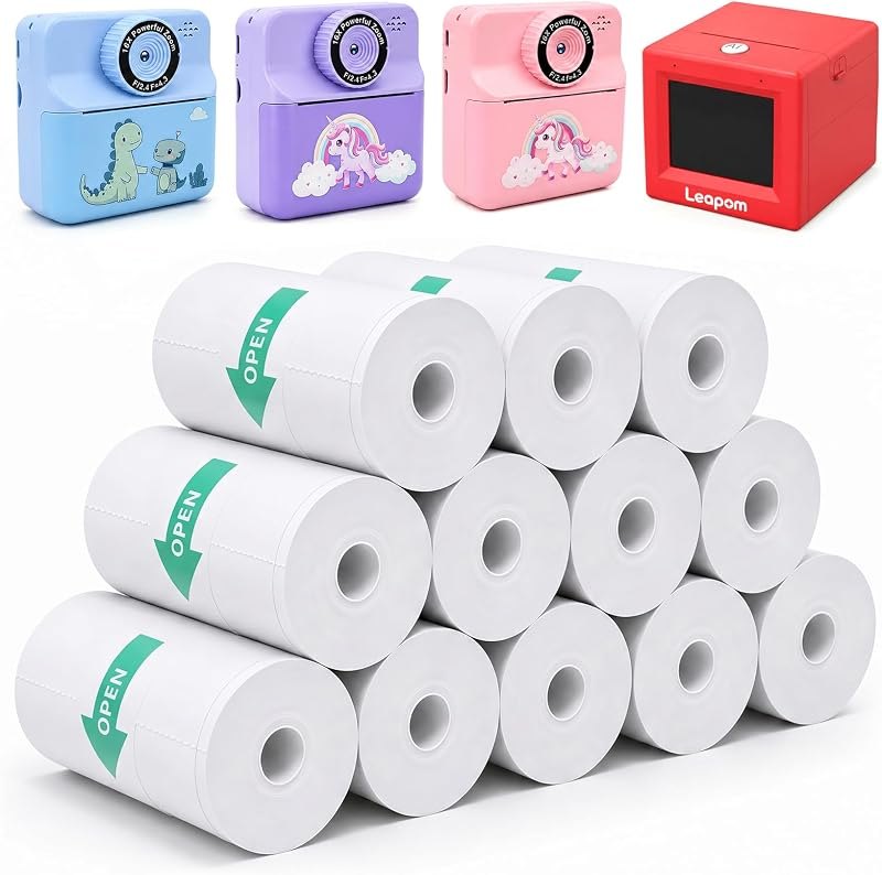Thermal Sticker Paper Refill for Most Kids Camera & Leapom AI Printer — AI refill for best AI