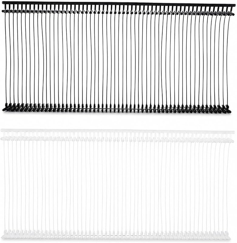 2000pcs 2" Tagging Gun Fasteners, 1000 Black & 1000 White Refill Pins — implement-pin-pack for implement pin no